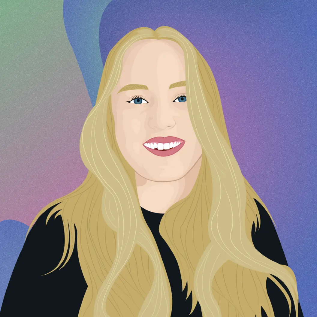 Illustreret portræt af Stine Julius 